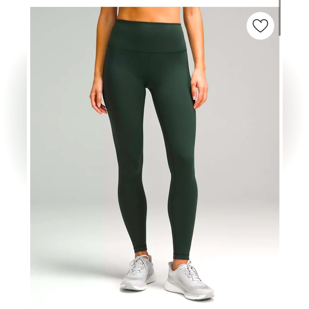 Lululemon green leggings 25”. Size 2.